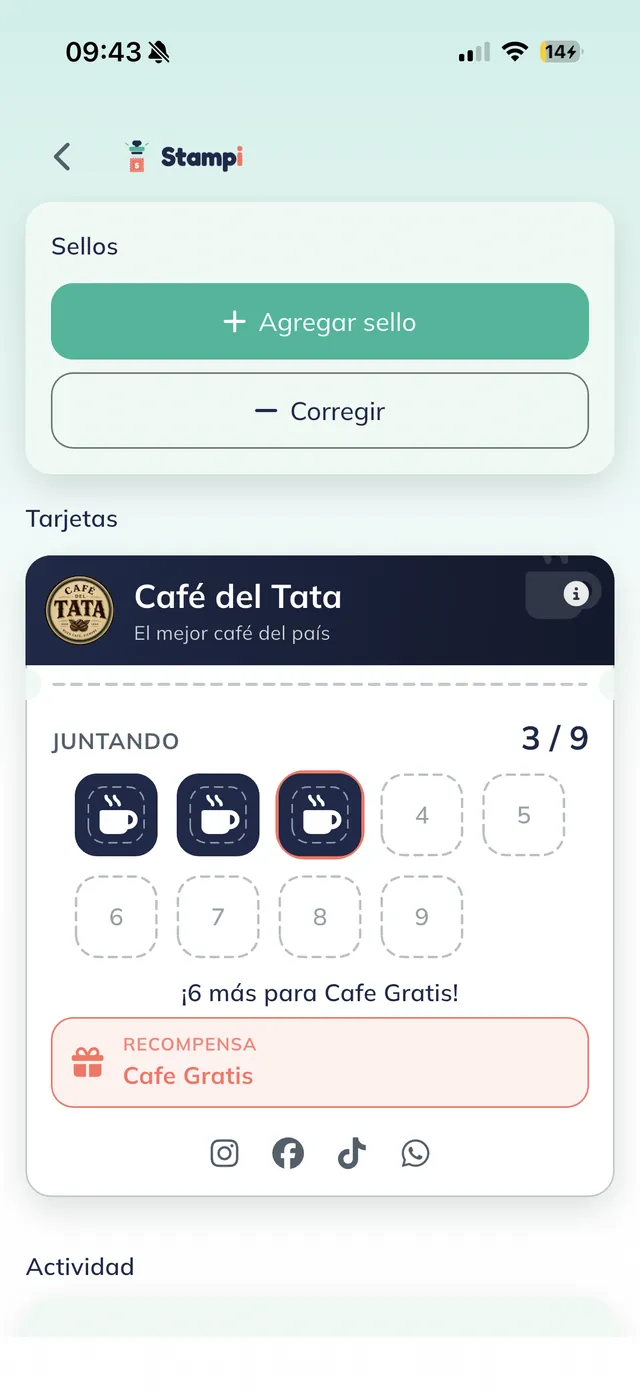 Dé sellos a distancia
